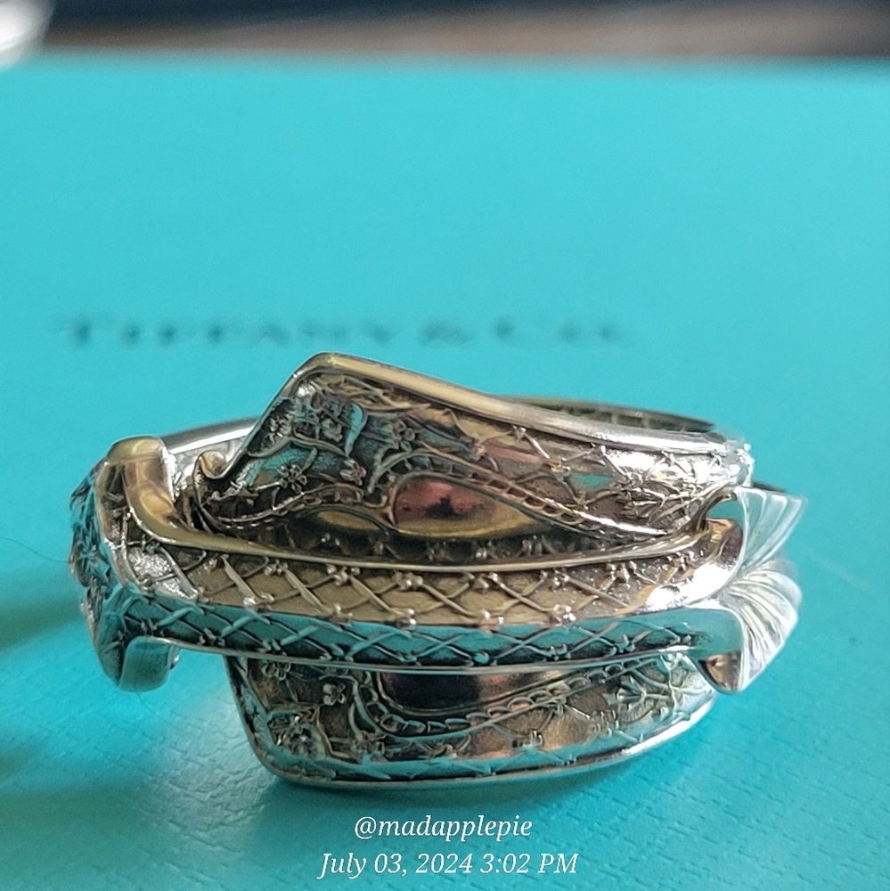 1872 Tiffany & Co. Persian Nut Pick Ring Sterling Silver Luxury Vintage #152